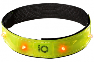 Joggy Safe armband met 4 rode LEDS